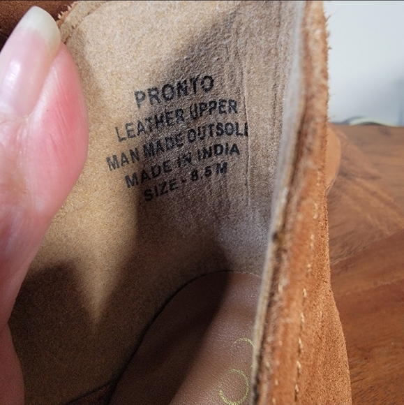 Coconuts By Matisse Pronto Brown Suede Ankle Boots Size 8.5 Slip On Notched Side - Picture 16 of 17